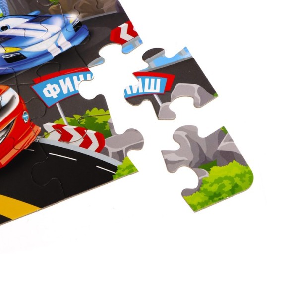 Пазл «Самый быстрый», 35 деталей- НЕМНОГО МЯТАЯ КОРОБКА