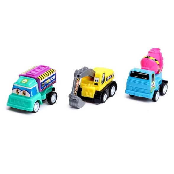 Набор инерционных машин «Стройка» в сумке, 6 штук, МИКС