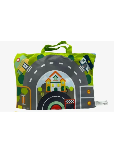 Игровой набор мягкие машинки с ковриком-сумкой, 1+, Huanger