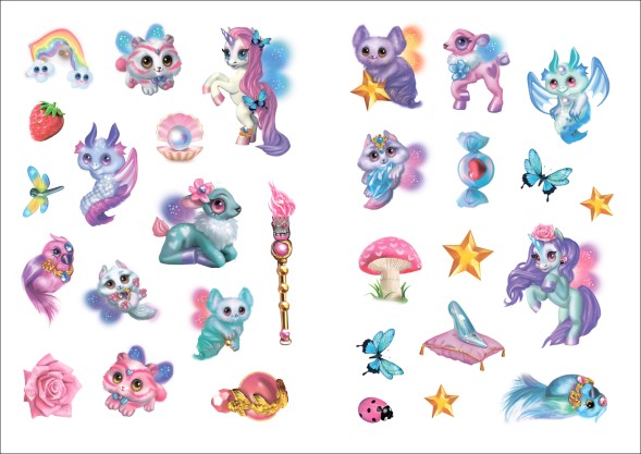 Феи и их удивительные питомцы (Волшебные раскраски с наклейками)