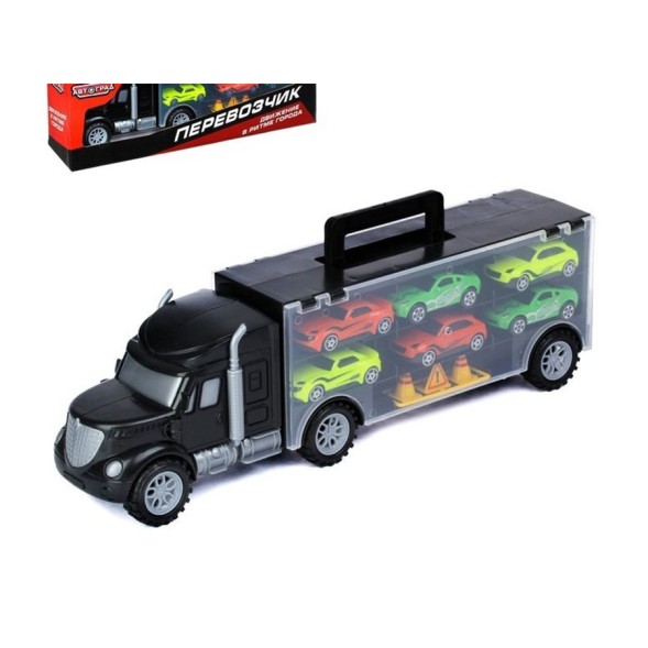 Грузовик «Перевозчик», с 6 гоночными машинами и аксессуарами