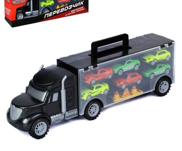 Грузовик «Перевозчик», с 6 гоночными машинами и аксессуарами