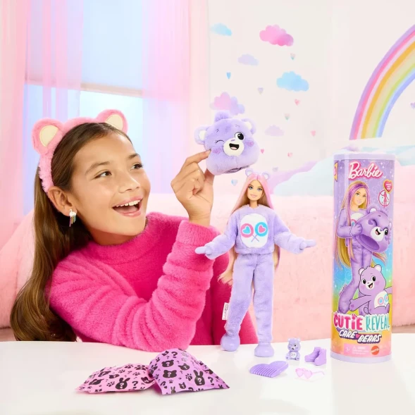 Кукла модельная Barbie Cutie Reveal Grumpy Bear