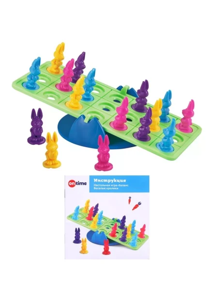 Настольная игра-баланс Веселые кролики, On time