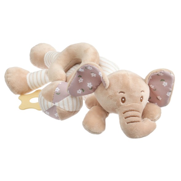 Растяжка - спираль на коляску/кроватку Крошка Я «Слоник Няша», с прорезывателем, от 3 мес.