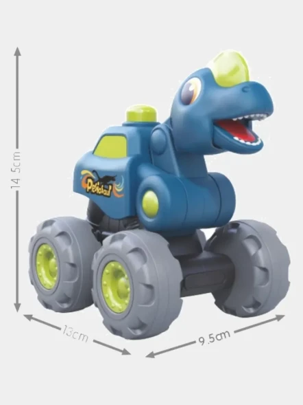 Набор машинок Hola Веселые Динозавры-внедорожники 3 штуки