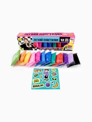 Легкий пластилин «Влад А4», 12 шт., яркие цвета