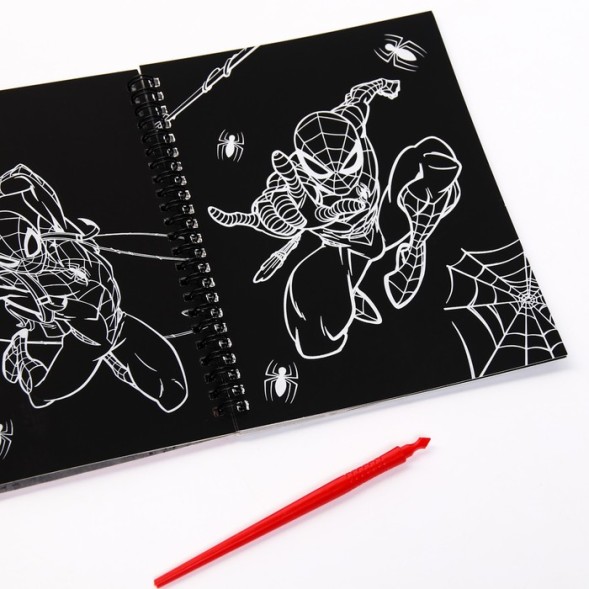 Набор для творчества с заданиями «Гравюры. Человек-паук», 8 гравюр