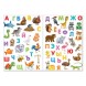 Наклейки многоразовые «Живая азбука», формат А4