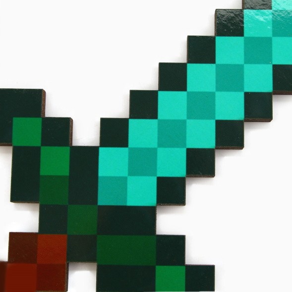 Деревянное оружие, детское сувенирное «Алмазный», меч, 13.1×29.4 см