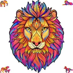 Деревянный пазл Таинственный лев, 192 детали
