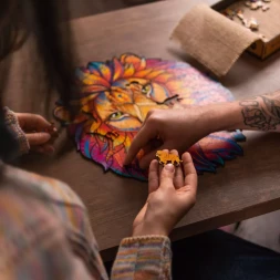 Деревянный пазл Таинственный лев, 192 детали