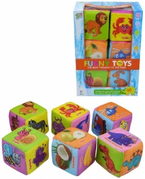 Детские мягкие кубики с картинками, английский язык