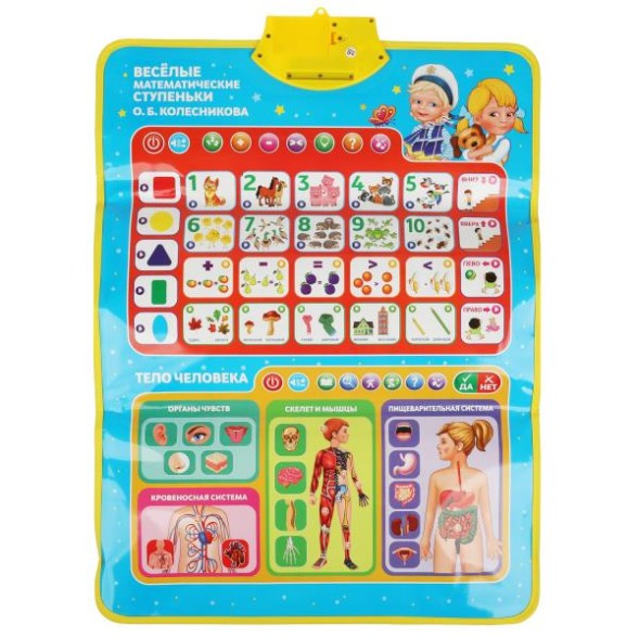 Двусторонний плакат Умка. Жукова М.А. 4в1, азбука, 650 слогов, песен, стихов