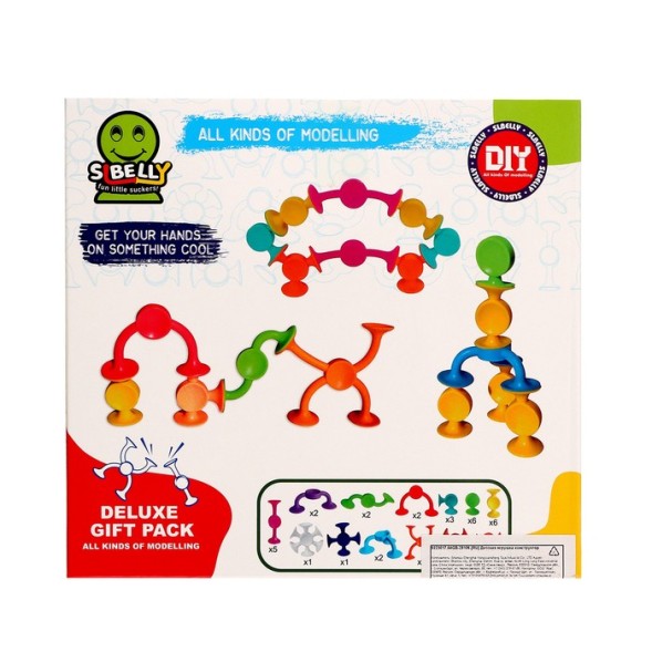 Конструктор «Забавные присоски», 36 деталей