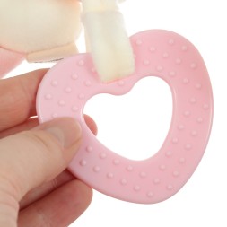 Растяжка - спираль на коляску/кроватку Крошка Я «Милая Зайка», с пищалкой, прорезыватель, от 3 мес.