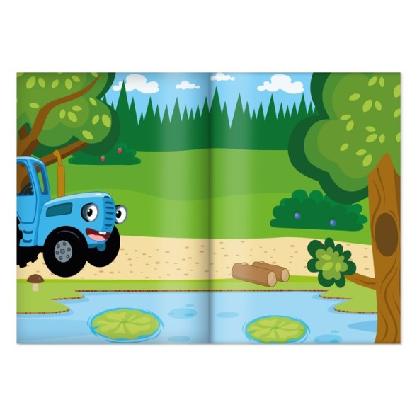 Многоразовые наклейки «Животные леса», формат А4, «Синий трактор»