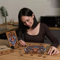 Деревянный пазл Милый тигр, 181 деталь