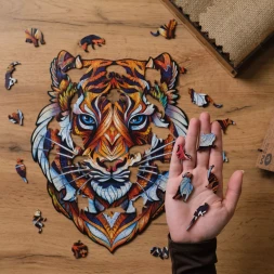 Деревянный пазл Милый тигр, 181 деталь