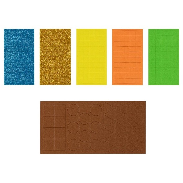 Мозаика на самоклеящейся основе «Чебурашка», 21 × 29,5 см, из мягкого пластика