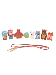 Шнуровка-сказка 2в1 &quot;Теремок + Колобок&quot;: 10 дет 3-6 см, шнурок. Mapacha