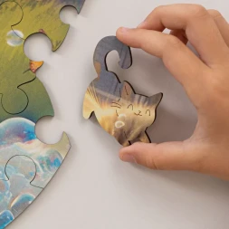 Деревянный пазл Bubblezz Котенок, 30 деталей