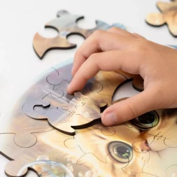 Деревянный пазл Bubblezz Котенок, 30 деталей