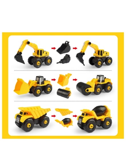 Конструктор строительные машины, 6 шт в наборе