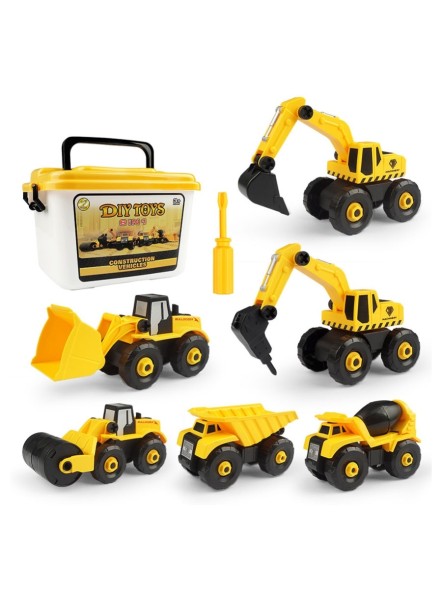 Конструктор строительные машины, 6 шт в наборе