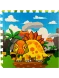 Коврик игровой 60х60х1 см 4 элемента, динозавры