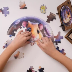 Деревянный пазл Bubblezz Хомячок, 30 деталей