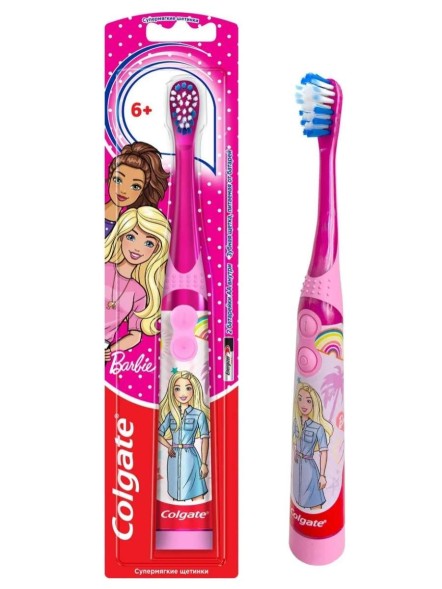 Электрическая детская зубная щетка Colgate Barbie