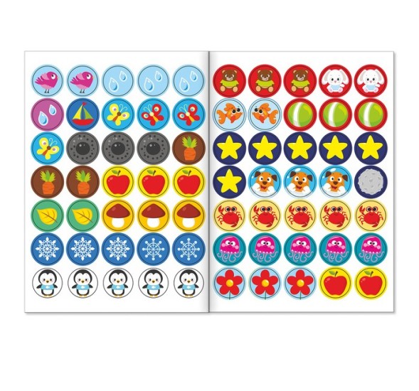 Наклейки кружочки «Окружающий мир», 16 стр.