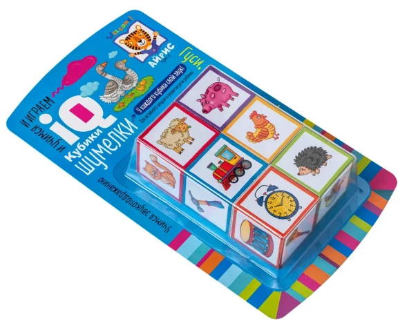 Умные кубики. Шумелки. 6 штук. Логопедические кубики. Гуси-гуси, га-га-га! Айрис-пресс