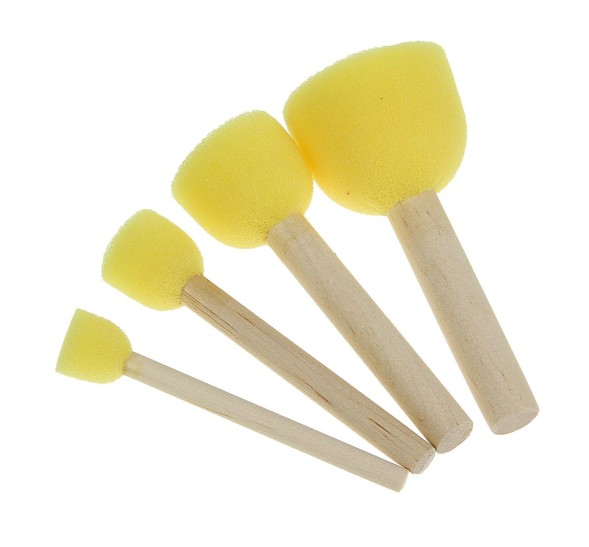 Набор кистей - спонжей, 4 штуки