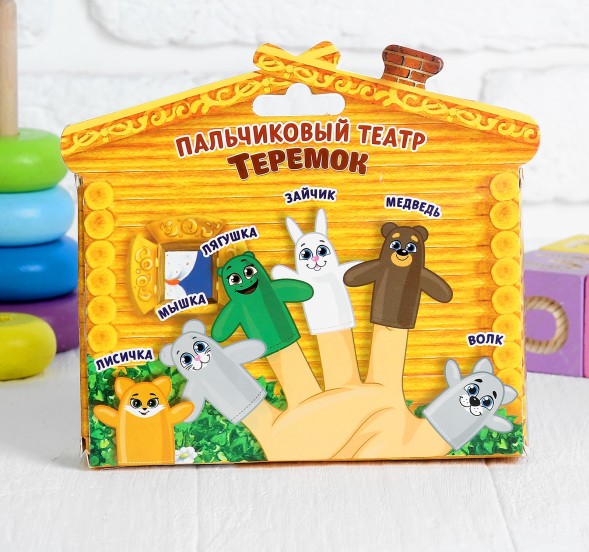 Кукольный театр «Теремок», набор 6 шт.