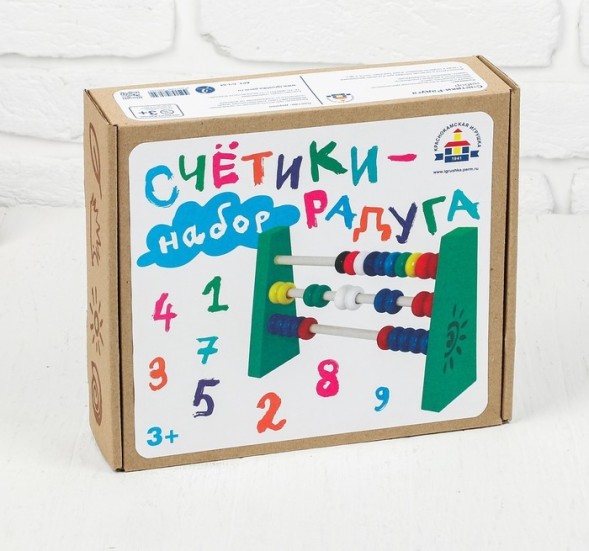 Счетики - Радуга, костяшка 2 × 1 см