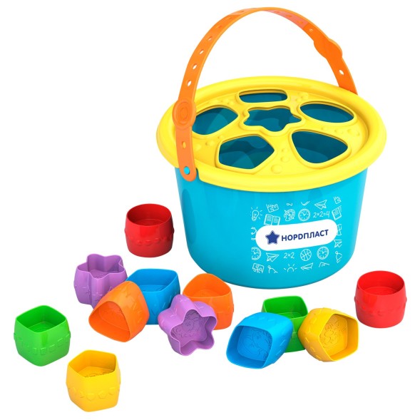 Игрушка Нордпласт Ведро-сортер