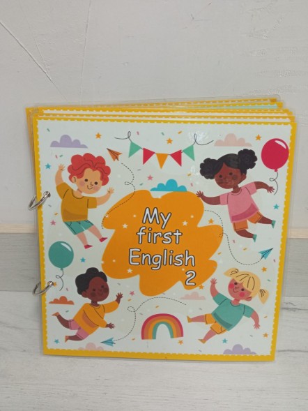 Книжка с липучками My first english, часть 2