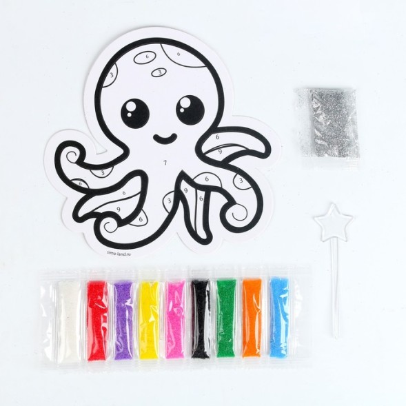 Набор для творчества. Фреска фигурная «Осьминог»
