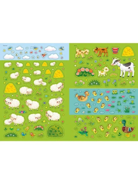 600 наклеек. Домашние животные. Робинс