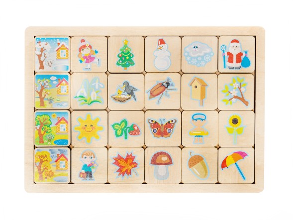 Развивающий пазл «Времена года»