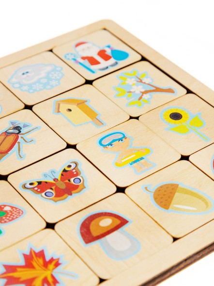 Развивающий пазл «Времена года»