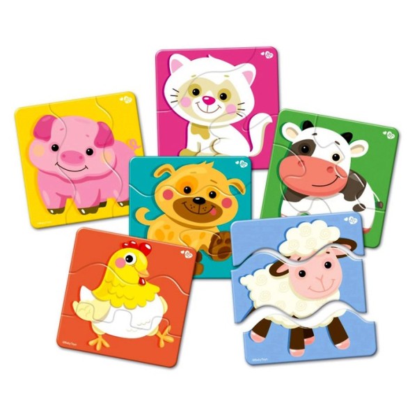 Тройные зиг-заг пазлы «Домашние животные». Десятое королевство