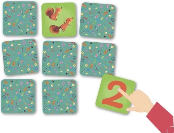 Настольные игры. Мемо Домино. Цифры и Счет. 2 в 1