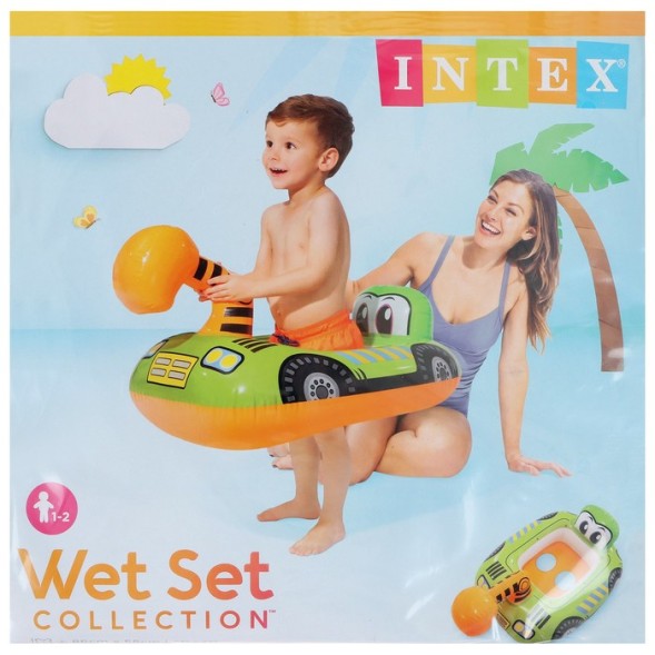 Круг для плавания с сиденьем «Транспорт», от 1-2 лет, МИКС, 59586NP INTEX