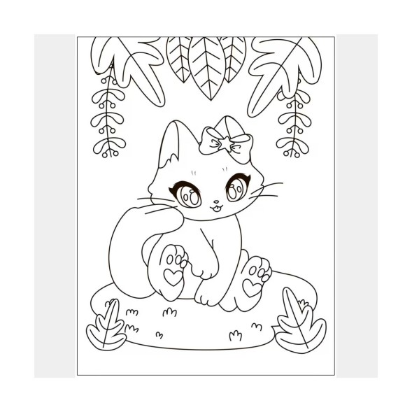 Котики (Серия Раскраски аниме)