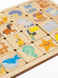 Развивающие деревянные пазлы «Кто где живет»