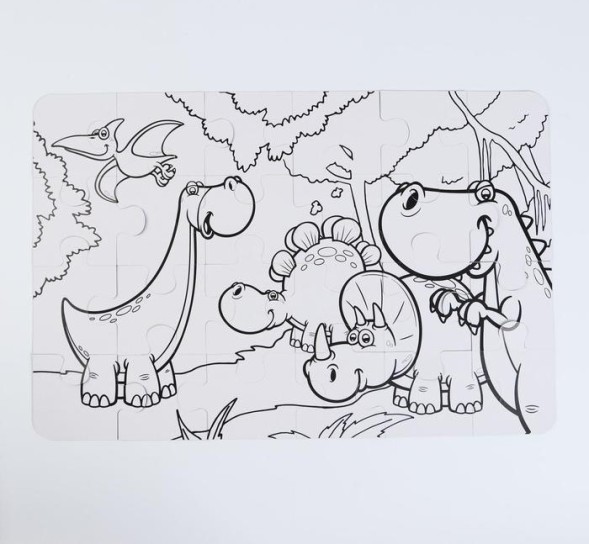 Настольная игра-пазл «В стране динозавров»