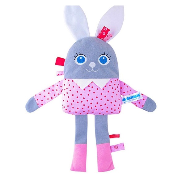 Развивающая мягкая игрушка «Мой Зайчик» с погремушкой